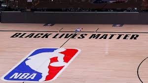 The NBA is in full support of the BLM movement by placing the slogan