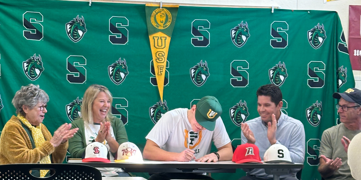 Andrew Bonfigli signing to USF for D1 baseball 