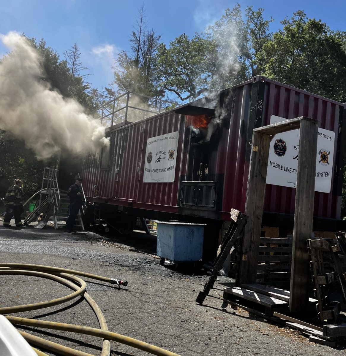 Controlled burn at Sonoma Developmental Center