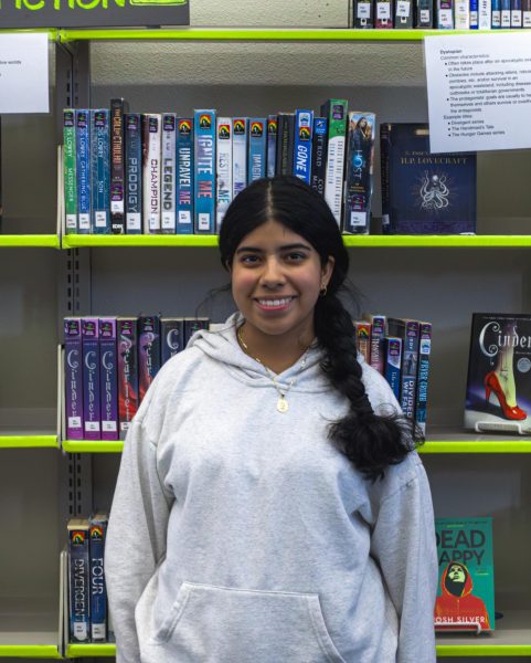 Senior Andrea Ayala-Hernández, the winner of the Youth of the Year award