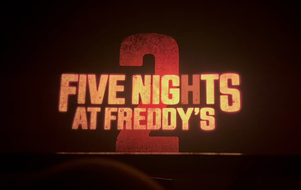 The opening screen of the movie "Five Nights at Freddy's 2"