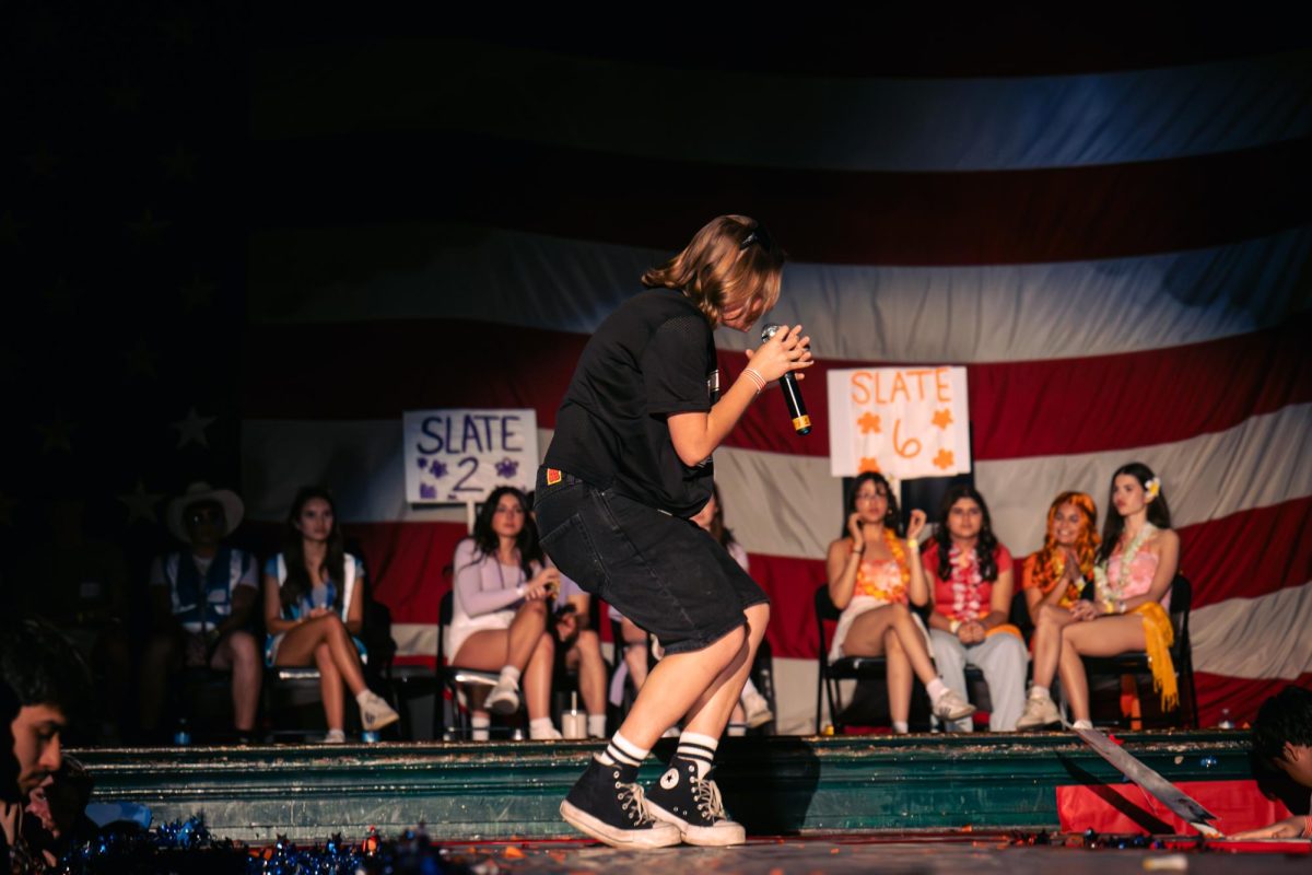 Siena Kelly on stage during her singing performance